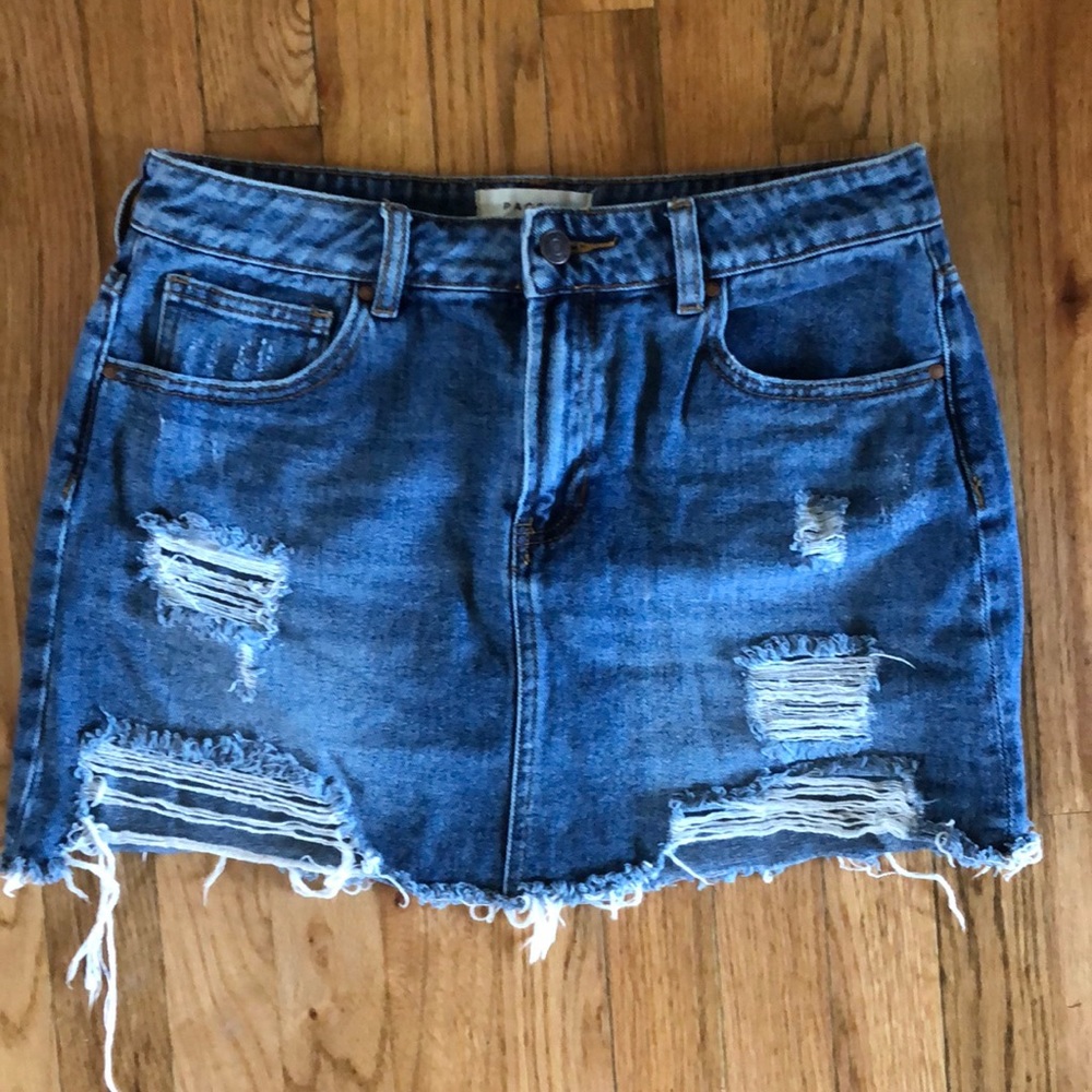Passing Jean mini skirt